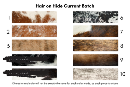 Hair on Hide Window Collar